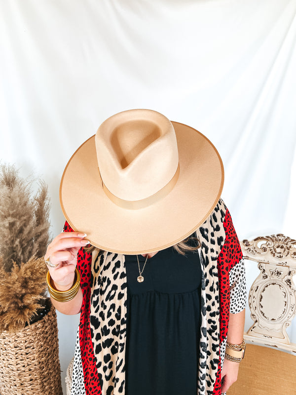 Lack of Color | Ivory Rancher Wool Felt Hat in Taupe