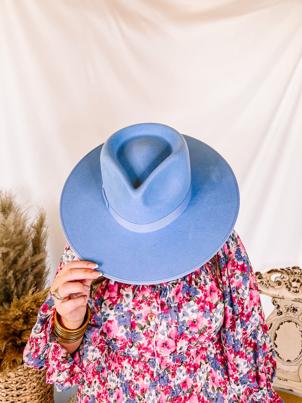 Lack of Color | Capri Rancher Wool Felt Hat in Sky Blue