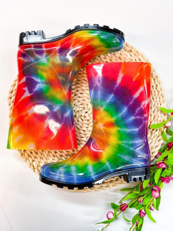 Corky's | Riverwalk Rain Boots in Tie Dye