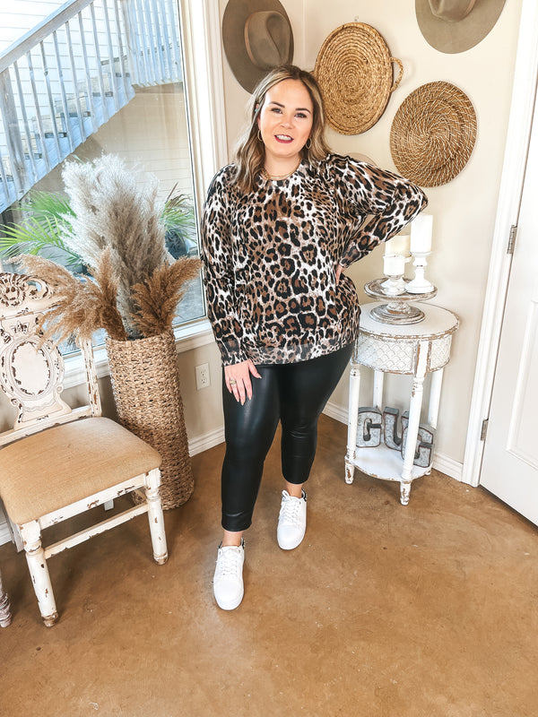 Online Exclusive | Trend Spotter Leopard Print Sweater with Zipper Detail