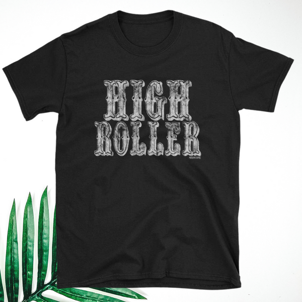 High Roller Short Sleeve Graphic Tee in Black
