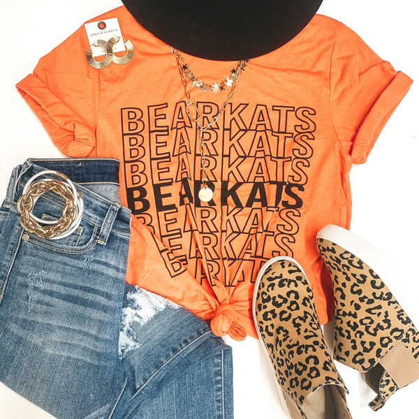 Bearkat Game Day | Bold Bearkats Short Sleeve Graphic Tee in Orange