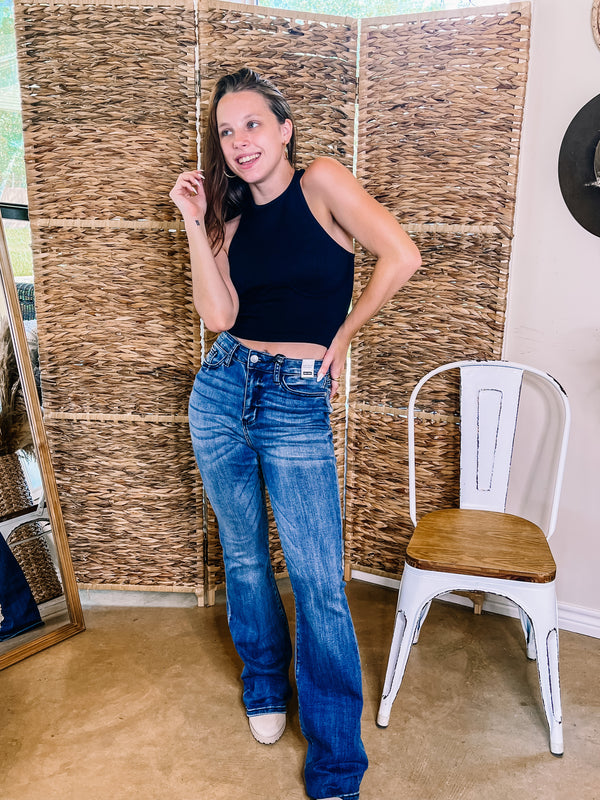 Judy Blue | When You Arrive Trouser Flare Jeans in Medium Wash