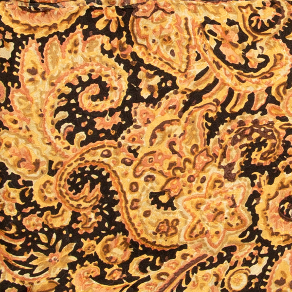 Paisley Wild Rag in Gold and Black