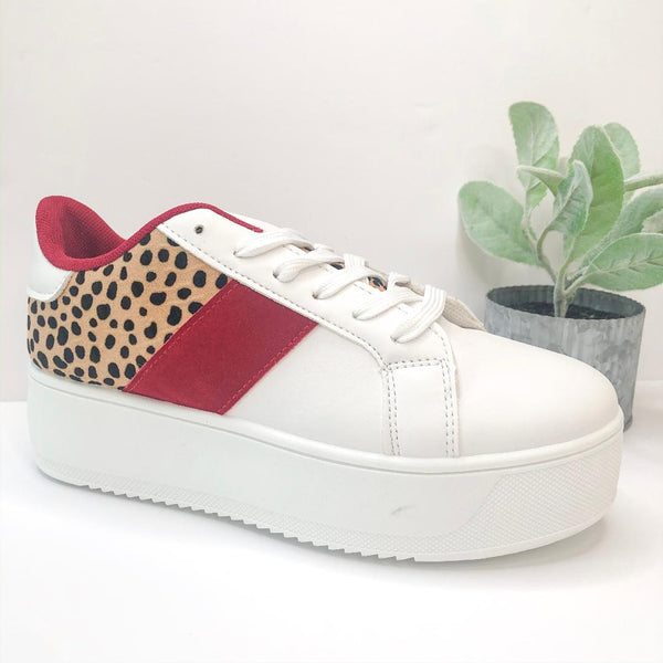 Chasing Chic Platform Sneakers in Leopard