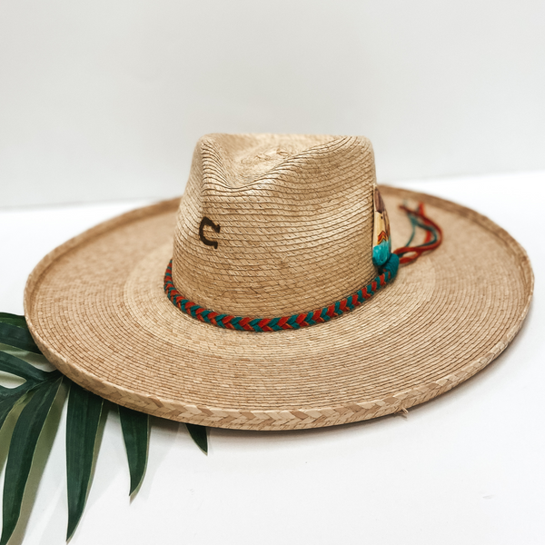 Charlie 1 Horse | Teepee Creepin' Palm Leaf Hat with Leather Braided Band and Teepee Concho