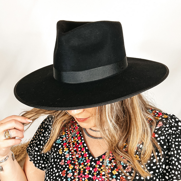 Lack of Color | Noir Rancher Wool Felt Hat in Black