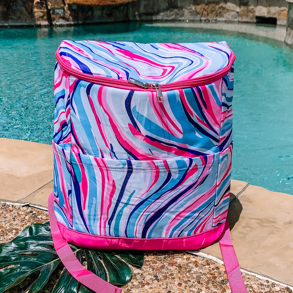 Here To Party Backpack Cooler in Multi Swirl