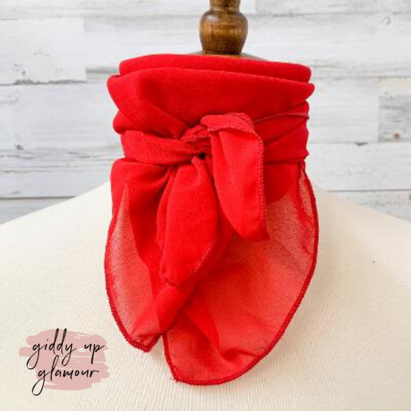 Timeless Approach Sheer Scarf in Red