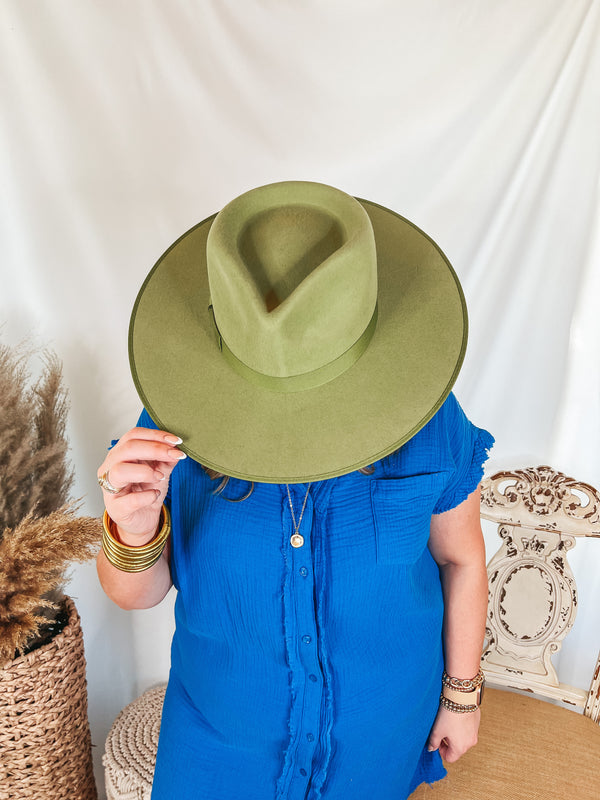 Lack of Color | Cactus Rancher Wool Felt Hat in Green