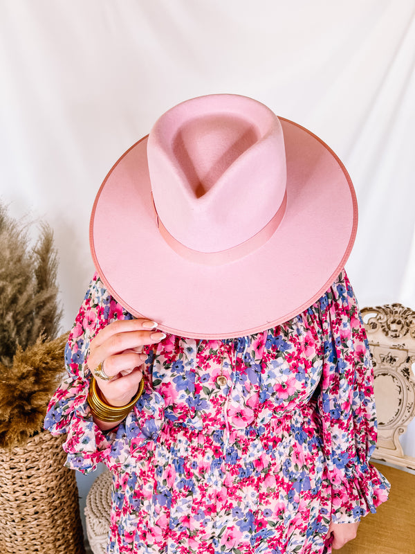 Lack of Color | Stardust Rancher Wool Felt Hat in Dusty Pink