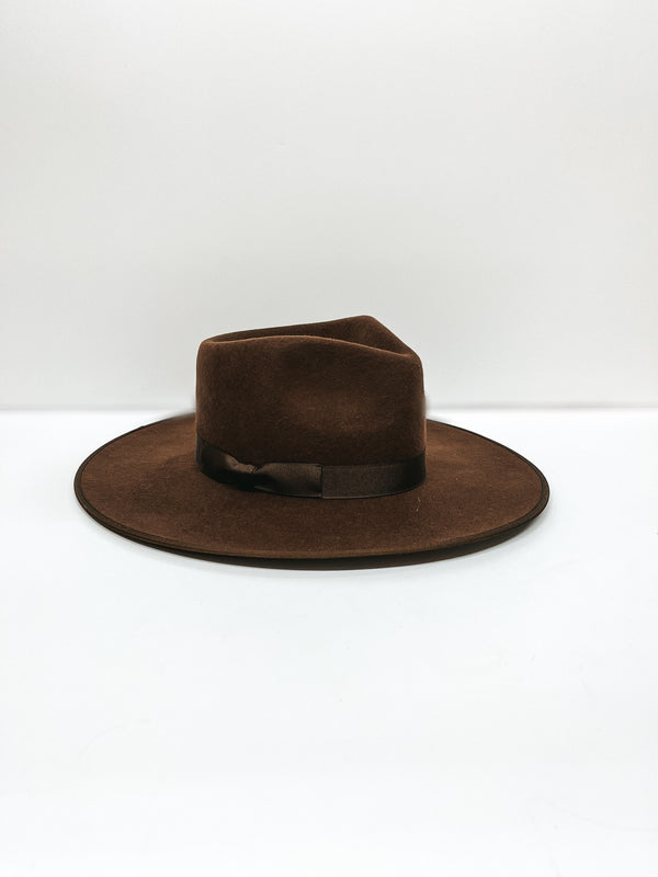 Lack of Color | Coco Rancher Wool Felt Hat in Dark Brown