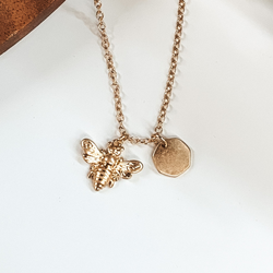 The Bee's Knees Necklace in Gold