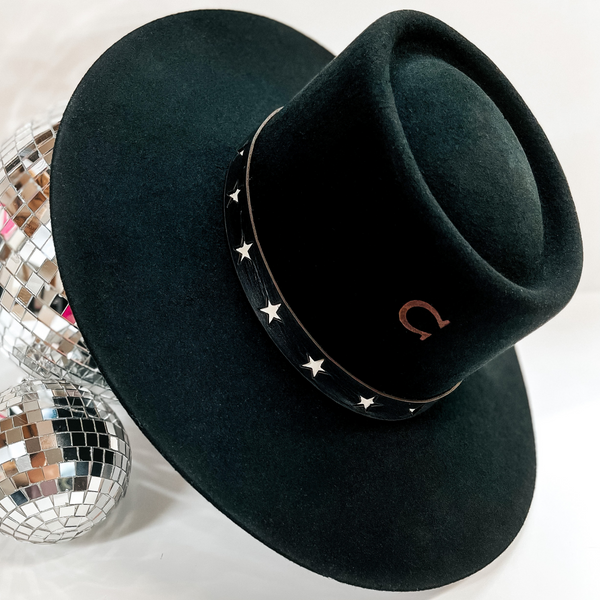 Charlie 1 Horse | Cosmic Cowgirl Wool Felt Hat in Black