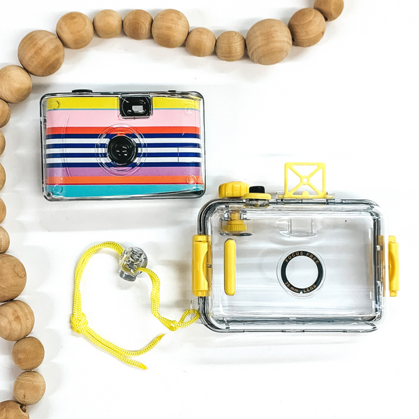 Striped Underwater Camera with Removeable Case